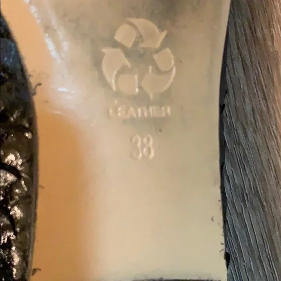 All Black Anthropologie flat shoes size -  38 - Picture 5 of 6